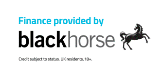 Finance provided by blackhorse, featuring a black horse logo.